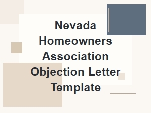 Nevada Hoa Objection Letter Template for Compliance Issues